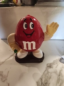 VINTAGE 1992 Mars Inc. M&M's Dispenser di caramelle rosso M&M (Made in Thailand) così com'è - Foto 1 di 13