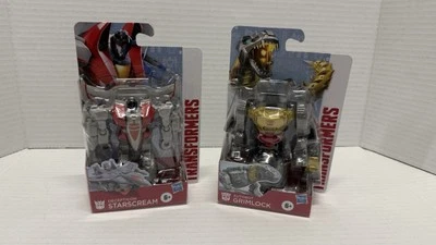 Hasbro Transformers Authentics  Starscream & Grimlock 4.5” Action Figure Bundle - Image 1 of 4