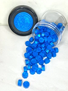 100 cuentas de cera eléctricas de sellado azul - Imagen 1 de 3