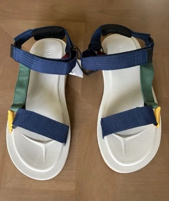 Sandalias ZARA de lona con correa de nailon talla US 11 EU 44 multi Foto 1 de 4