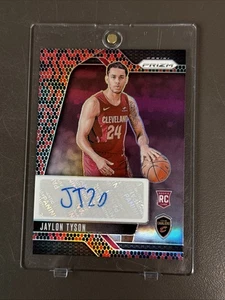 Prizm Jaylon Tyson #RSI-JTC 2024-25 firmas de novato piel de serpiente Prizm RC/15 - Imagen 1 de 10