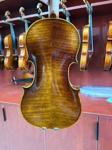 Nice Flamed European Wood  Handmade 4/4 Violin with Case &Bow(DDP to USA) - Picture 1 of 6
