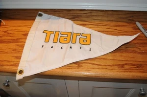 TIARA YACHTS Nautical Flag Heavy Nylon Embroidered with Brass Grommets Boat Flag - Bild 1 von 12