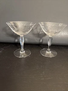 2 Tiffin-Franziskaner Kiefer Champagner/Sherbert Gläser 5 1/4" - Bild 1 von 6