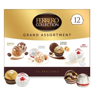 Ferrero Collection Grand Assortment, Hazelnut Chocolate 12 Count, 4.1 oz - Picture 1 of 6