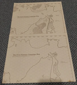 The First Fantasy Campaign 2 x solo mapas - Judge Guild - Dave Arneson - Imagen 1 de 3