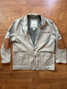 Orvis Zambezi Twill Safari Hunting Jacket Men's 46 Beige Barn Chore Coat Fishing - Picture 1 of 8