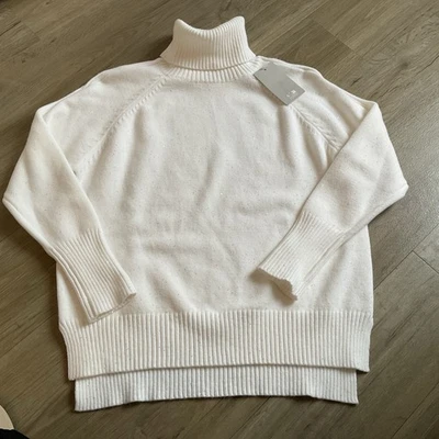 Damen Pullover Strick Italien mit Glitzer  Onesize Weiß - Bild 1 von 2