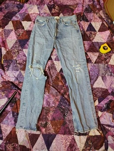 AGOLDE Jeans Damen 29x29 Blau High Rise Straight Blue Denim  - Bild 1 von 10