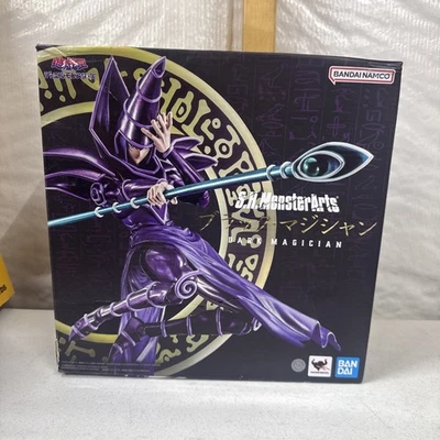 S.H.MonsterArts Yu-Gi-Oh! Dark Magician Action Figure Bandai *Distressed Box* - Image 1 of 4