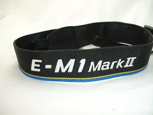 OLYMPUS Camera strap OM-D E-M1 MARK II Black / Blue / White/ Yellow, Genuine - Picture 1 of 9