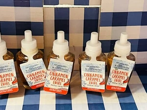 5x Bath & Body Works Wallflowers Cinnamon Caramel Swirl Diffuser Refill Bulbs - Picture 1 of 1
