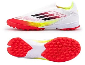 Adidas Men F50 League LL TF Cleats Futsal White Soccer Boot Spike Shoes IE1234 - Picture 1 of 10