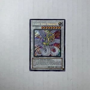 Yu-Gi-Oh! Light End Dragon RGBT-EN091 1st Ed. Secret Rare VLP Error Holo Bleed - Picture 1 of 14