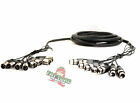 FAT TOAD 8 Channel XLR Snake Cable Patch -10Ft Recording Studio PA DJ Microphone