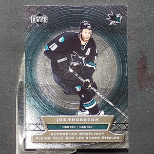 JOE THORNTON  2007/08  McDonald's UD  Superstar Spotlight  #SS8  San Jose Sharks