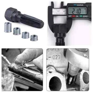 14mm Spark Plug Rethread Thread Repair Kit Helicoil Reamer Tap Tool w/ 4 Inserts - Imagen 1 de 17