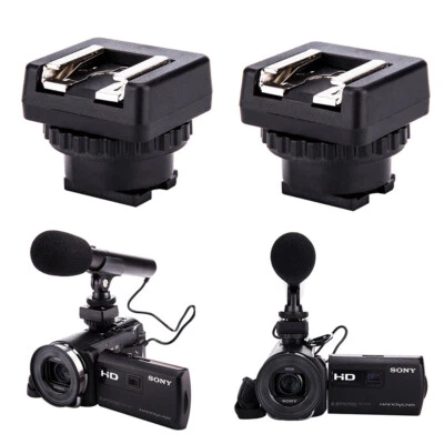2PCS Cold Shoe Adapter Converter fits Sony Multi-interface Shoe Camcorder - Image 1 of 4