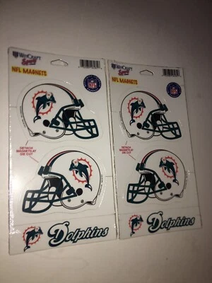 2 Miami Dolphins NFL Magnet Packs Wincraft Sports Officially Licensed - Image 1 of 4