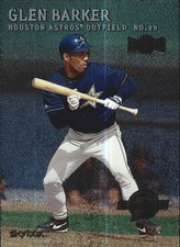 2000 Metal Emerald Houston Astros Baseball Card #229 Glen Barker PROS