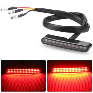 12V Mini LED Motorcycle Tail Light Dirt Bike Rear Running Stop Brake Bright Lamp - Picture 1 of 10