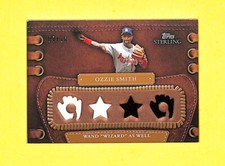 2010 Topps Sterling Ozzie Smith 7/10 Quad Jersey Relic Card Cardinals HOF