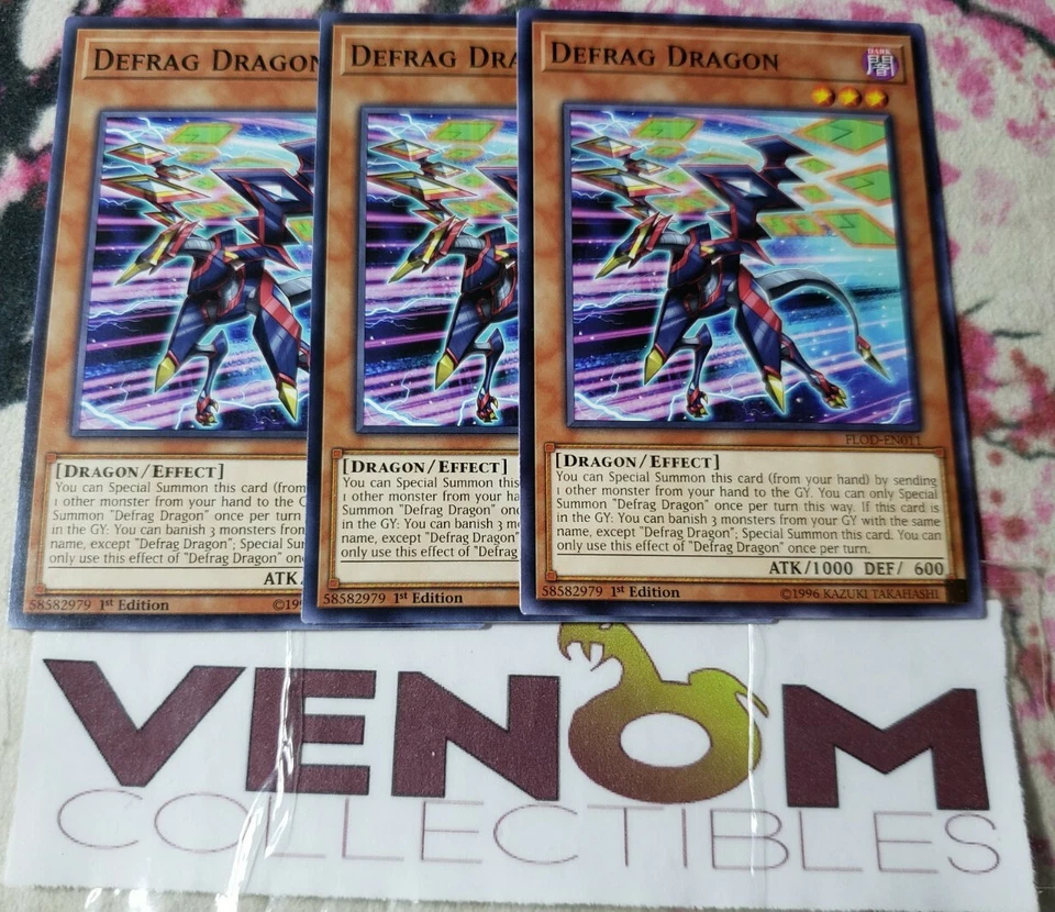 Defrag Dragon FLOD-EN011 Flames of Destruction 1st Edition