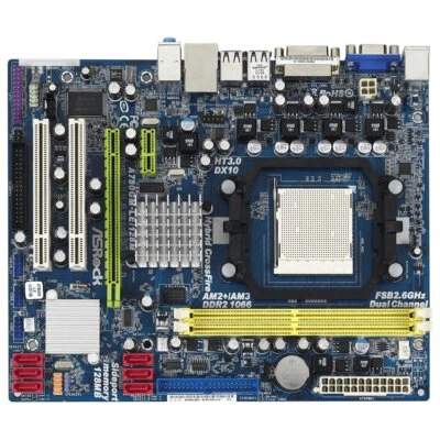 ASROCK A780GM-LE/128M Motherboards AMD 780G DDR2 Socket AM2/AM2+/AM3 Micro ATX - Image 1 of 2