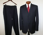 Polo Ralph Lauren Corneliani 2Pc Suit Navy Flat Front 42 Fits 40L 32-31