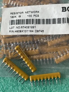 10x 4609X-101-184 180K 2% Resistor Networks & Arrays 9pins 180Kohms - Picture 1 of 4