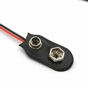 PP3 9V Battery Connector Clip Tinned Wire Leads 150mm 1/5/10/25 pcs - Picture 1 of 5
