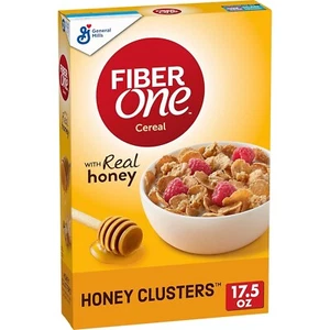 Fiber One Honey Clusters Breakfast Cereal, Fiber Cereal, 17.5 oz - Picture 1 of 6