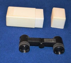 APEHA folding compact mini binocular 2,5 x 17,5 in original case. Made IN Russia - Picture 1 of 2