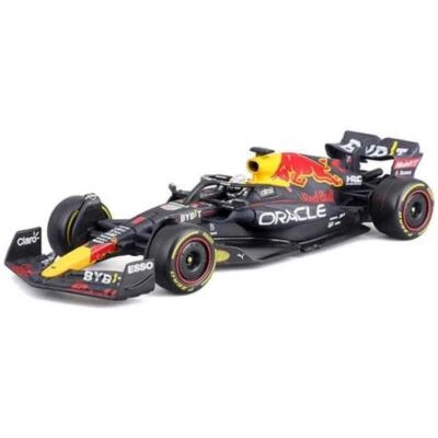 Bburago Rot Bull RB18 Saison 2022 Max Verstappen F1 1:43 Modellauto Mit Helm - Bild 1 von 4