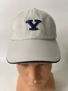 BYU Cougars Brigham Young Cougars Team Logo Adjustable Hat. White/Blue. - Picture 1 of 14