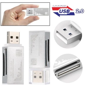 2x Card Reader USB Mobile SDHC Micro SD to USB 2.0 MMC M2 Memory Stick - Picture 1 of 9
