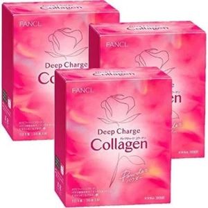 NEW FANCL Deep Charge Collagen Powder type  30sticks 3 box set - Picture 1 of 2