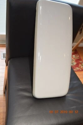 Tapa de tanque de inodoro estándar americano vintage, forma perfecta gris # 8475 Foto 1 de 3