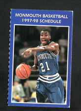 Monmouth Hawks--1997-98 Basketball Pocket Schedule