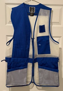 VTG 10x Vest Adult Large/Regular Blue Mesh Hunting/Shooting Sport Clothing - Picture 1 of 8