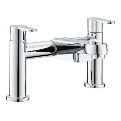 ONLY-PLUMBING Waterfall Bathroom Taps Chrome Basin Mixer Bath Filler Shower Deck Tap Sets