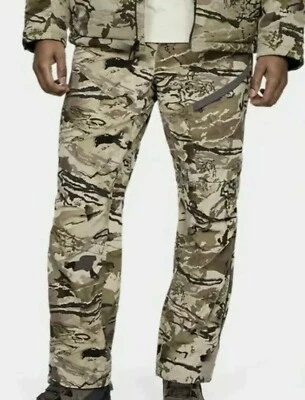 Under Armour Grit Hunting Pants Scent Control Barren Camo Mens Sz 44 1347443-999 - Image 1 of 4