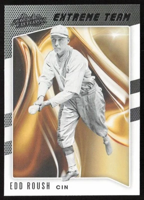 2021 Panini Absolute Extreme Team Edd Roush #ET-1 Cincinnati Reds - Image 1 of 2