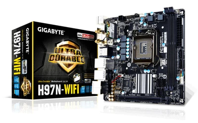 GigaByte GA-H97N-WIFI Main Motherboard NIB Intell *NEW* - Image 1 of 4