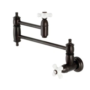 Kingston Brass KS310.PX Restoration 3.8 GPM 1 Hole Wall Mounted - Bronze - Picture 1 of 12