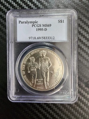 1995-D Paralympics S1$ PCGS MS69 - Image 1 of 2