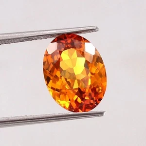 Certified Flawless 5 Ct Natural Madeira Citrine Oval Cut Loose Gemstone 10x12MM - Picture 1 of 8