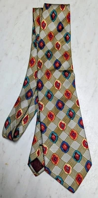 Corbata de colección Bullock & Jones San Francisco para hombre 100 % seda Italia usada en excelente estado colores brillantes Foto 1 de 4