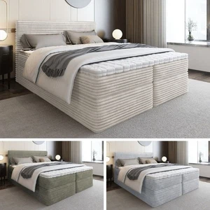 Ehebett Bett Doppelbett Boxspringbett SENO mit Bonell-Matratze , 2 Bettkästen - Bild 1 von 61