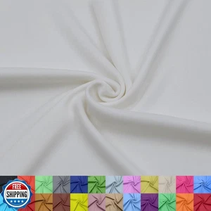 Stylish FABRIC 60" Wide 100% Polyester Interlock Lining – Lightweight Knit Fa - Picture 1 of 4